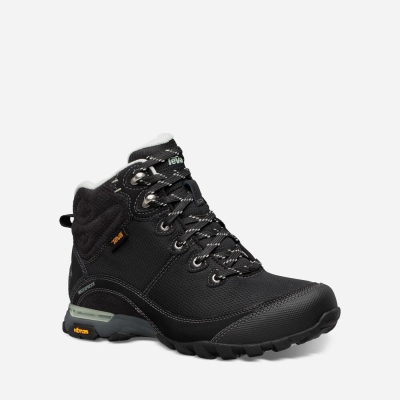 Teva Sugarpine Mid WP Women's Black Hiking Boots CA84773 Canada Online